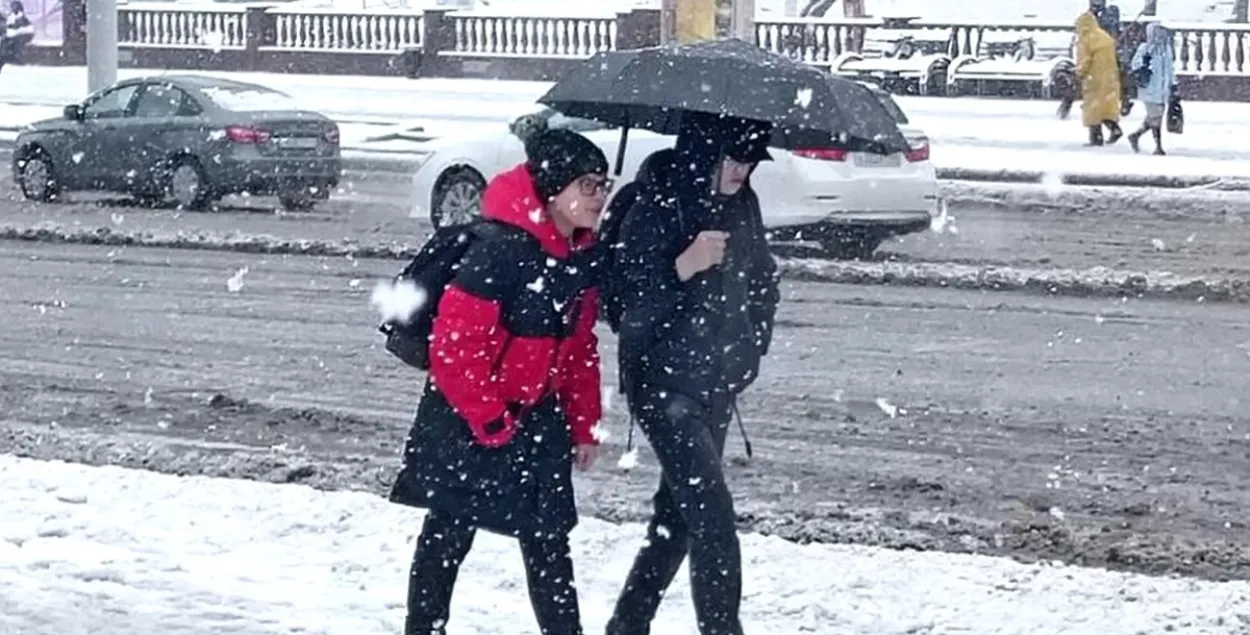 В Беларуси снова прогнозируется мокрый снег
