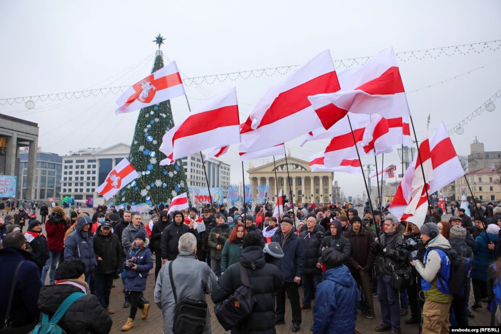 У Мінску прайшла чарговая акцыя пратэста супраць інтэграцыі з Расіяй