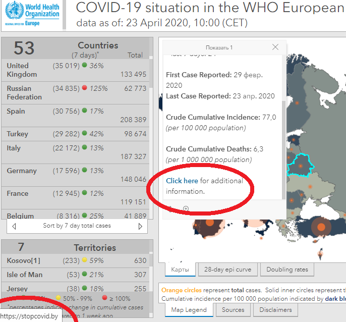 Белорус сделал сайт о COVID-19 — а ВОЗ брала с него “официальную” статистику