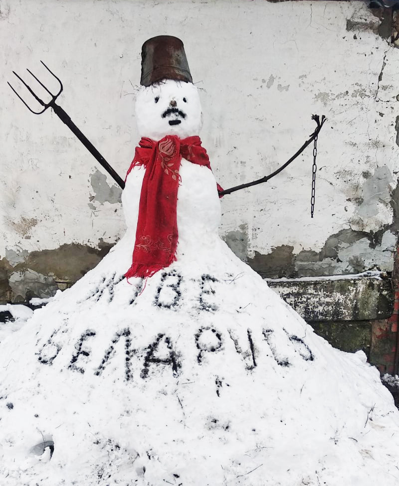 В Гомеле мужчину будут судить за “пикетирующего” снеговика