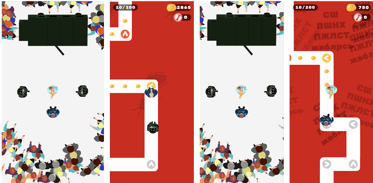 На Android вышла игра "Крэпки арэшак": в ней есть автозак, ОМОН и БЧБ-флаги