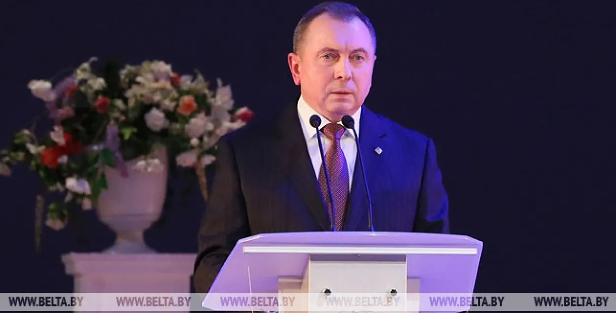 Belarusian Foreign Minister Uladzimir Makei speaking in Minsk on 18 January 2019&nbsp;/ BELTA
