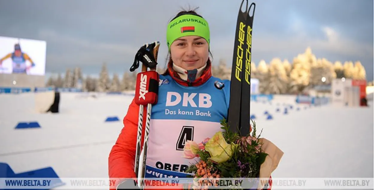 Биатлонистка Ирина Кривко стала 7-й в масс-старте в Оберхофе