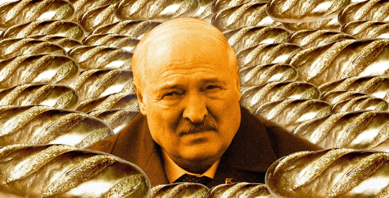 Лукашенко золотого батона так и не дождался / коллаж Влада Рубанова
