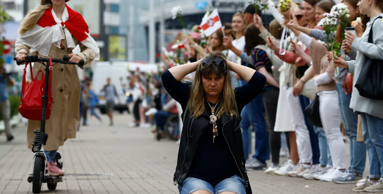 Как Минске прошла массовая женская акция против насилия