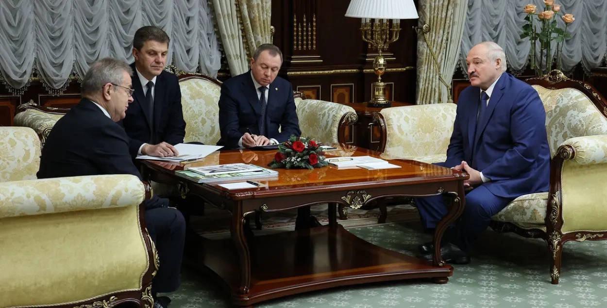 Драгамір Карыч на сустрэчы з Лукашэнкам / president.gov.by
