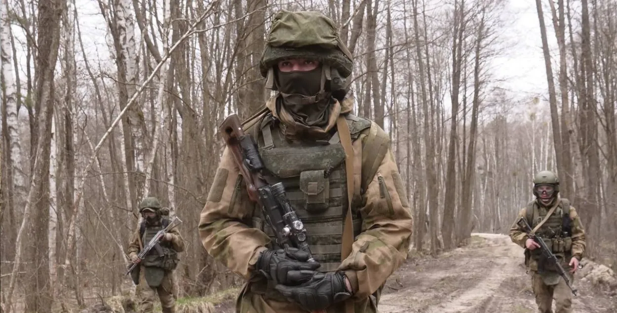 Military in the forests of Belarus / t.me/modmilby/
