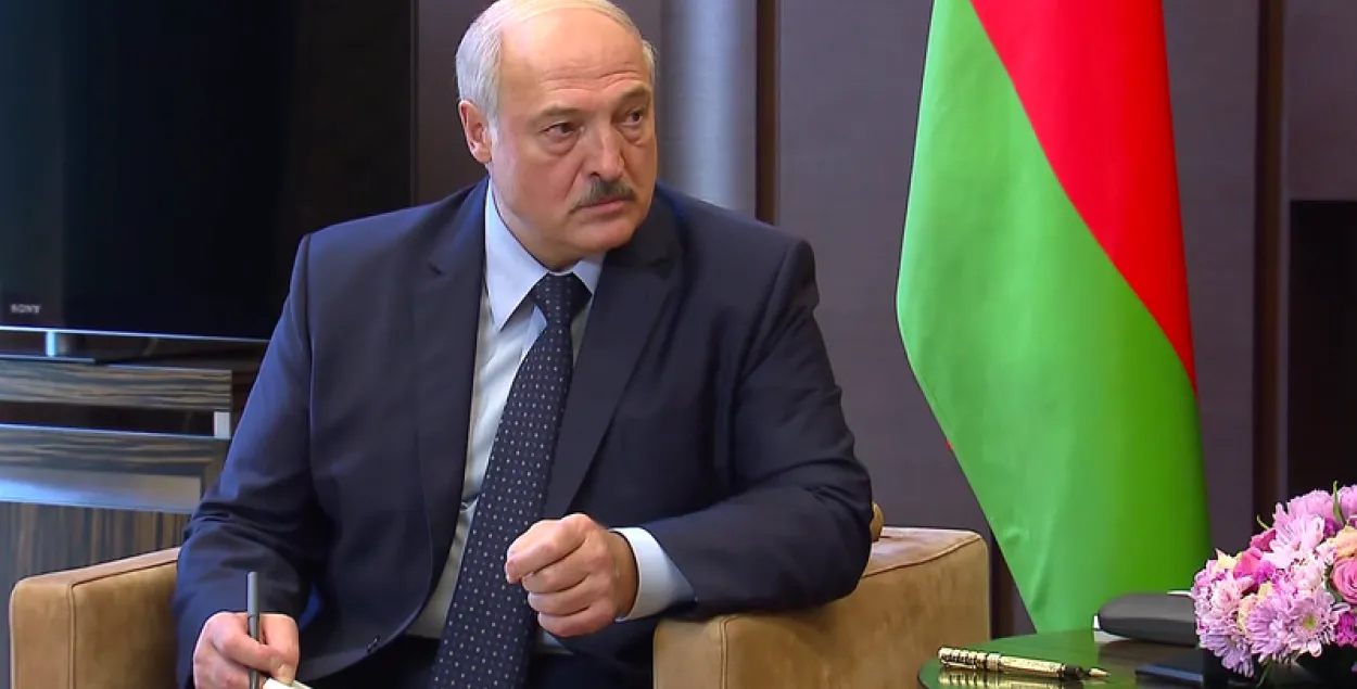 Аляксандр Лукашэнка падчас сустрэчы з Уладзімірам Пуціным&nbsp;/ kremlin.ru