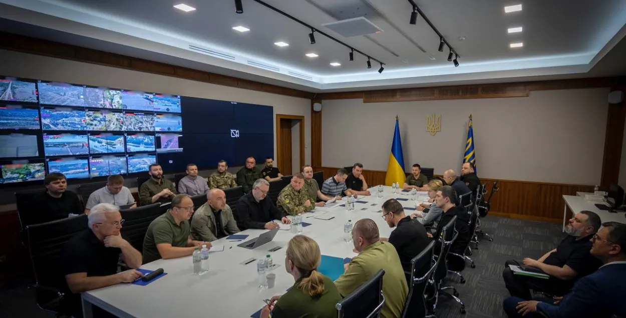 Пасяджэнне Савета нацыянальнай бяспекі і абароны Украіны / t.me/V_Zelenskiy_official/
