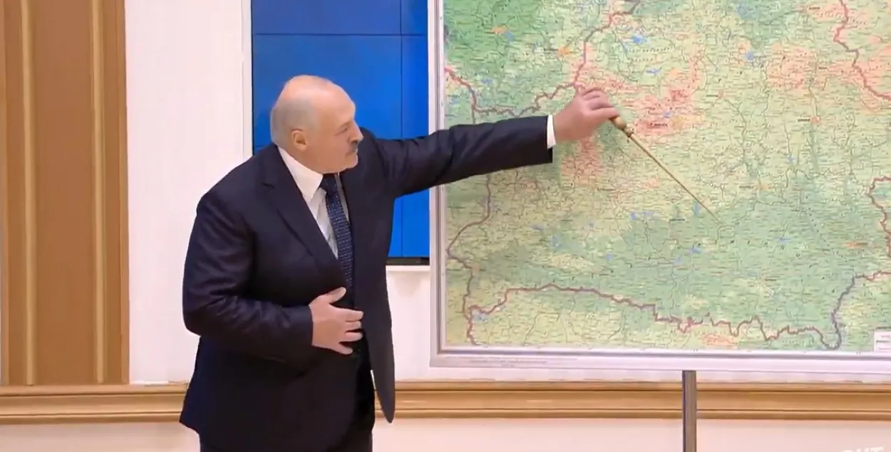 Александр Лукашенко: откуда готовилось нападение... / Скриншот из видео ОНТ
