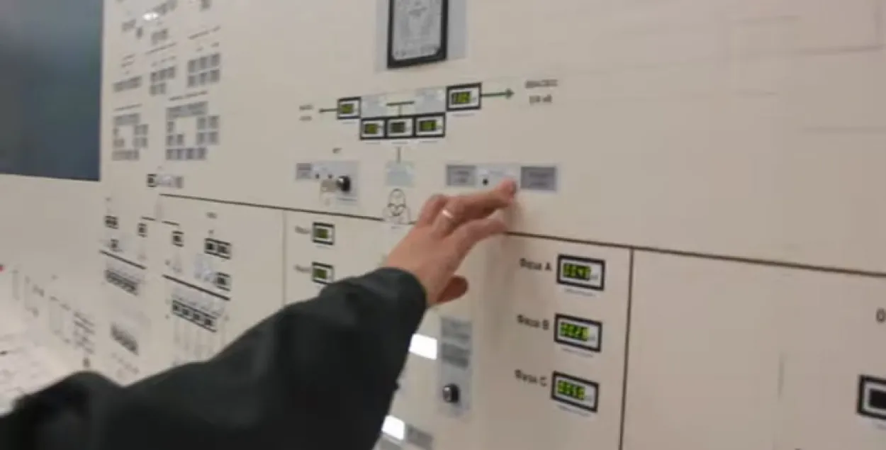 Включение Белорусской АЭС в энергосистему страны / кадр из видео​