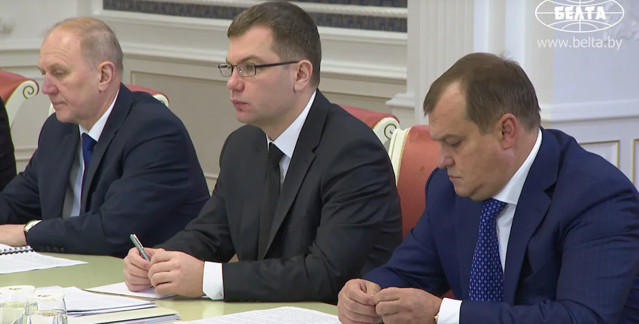 Алексей Олексин (справа) / Скриншот с видео БЕЛТА