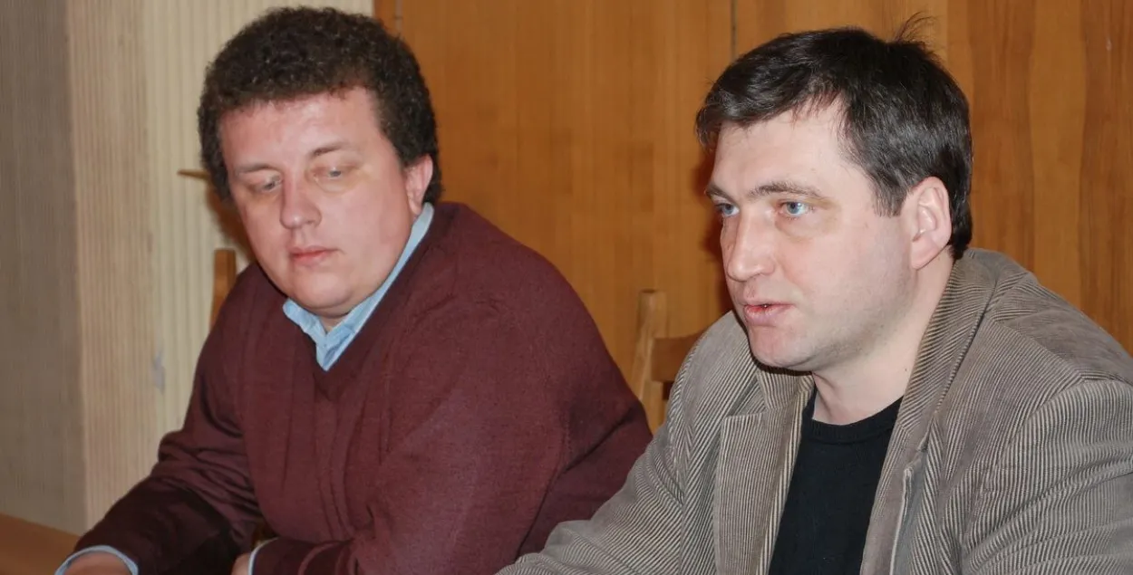 Андрей Александров (слева) и Андрей Бастунец / RFE/RL​