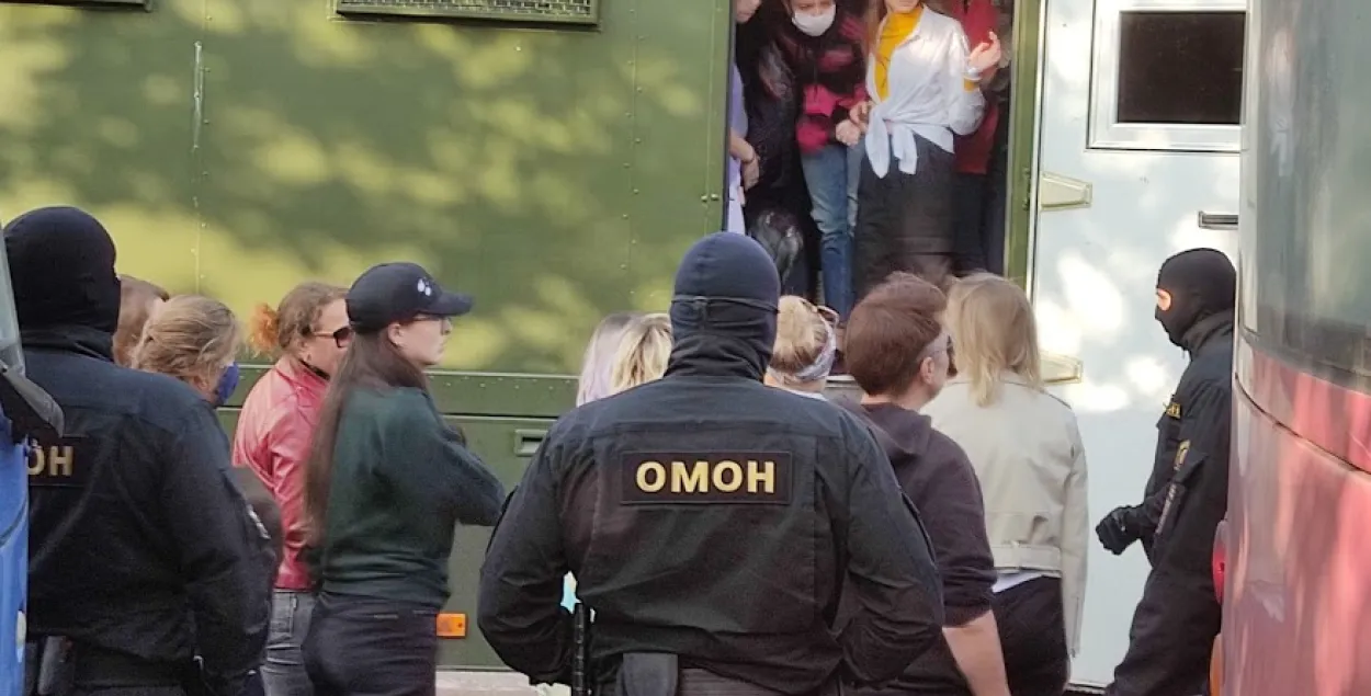 Задержания во время уличных маршей в Минске / Еврорадио​