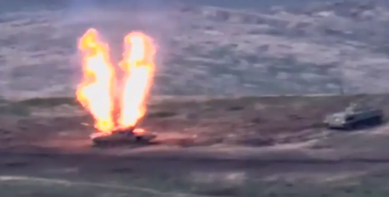 Знішчэнне танка ў Нагорным Карабаху