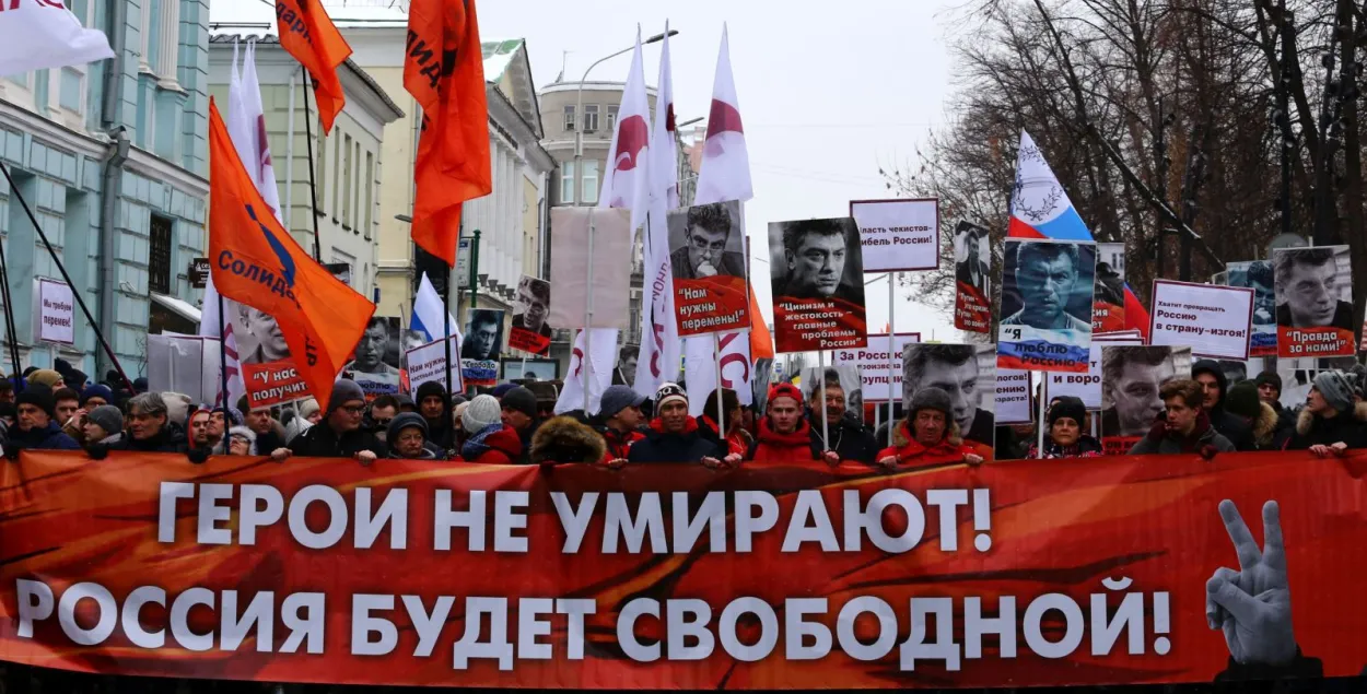 У Расіі праходзяць маршы памяці Барыса Нямцова — трансляцыя