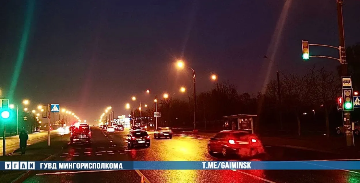 Машина ГАИ в Минске сбила пешеходов / пресс-служба ГАИ