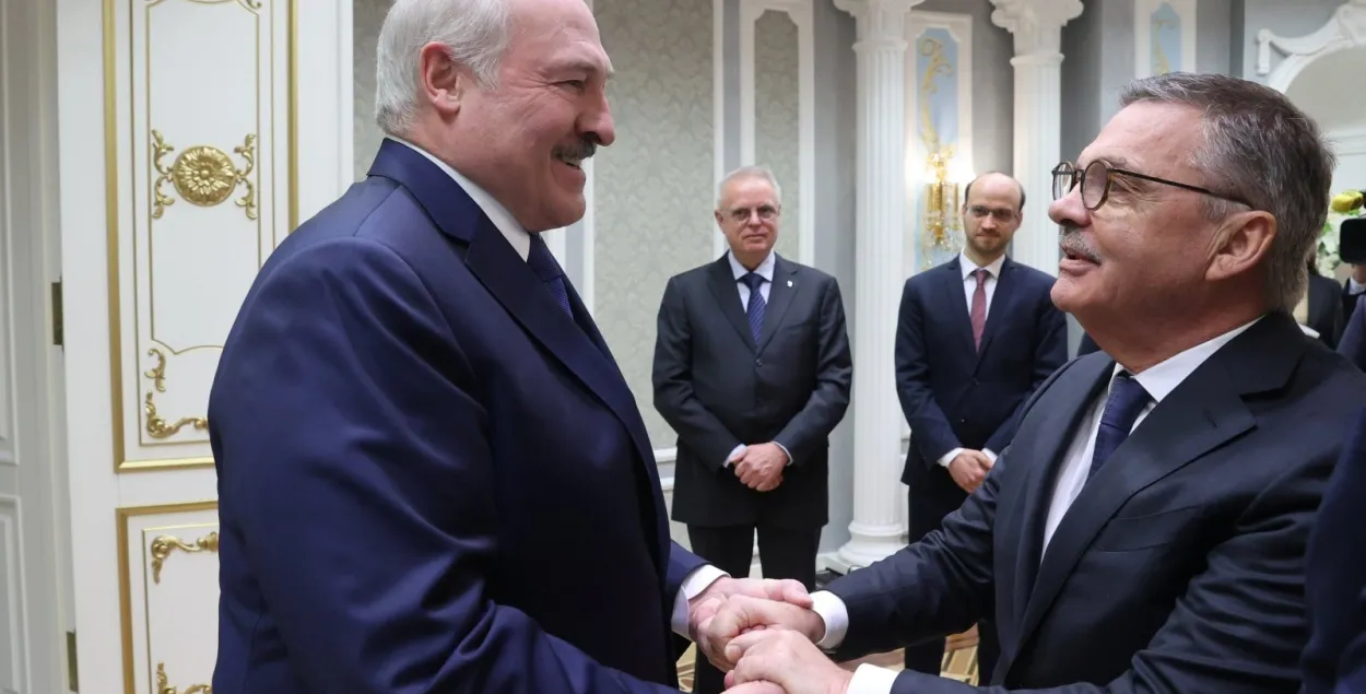 Александр Лукашенко и Рене Фазель / пресс-служба Лукашенко​