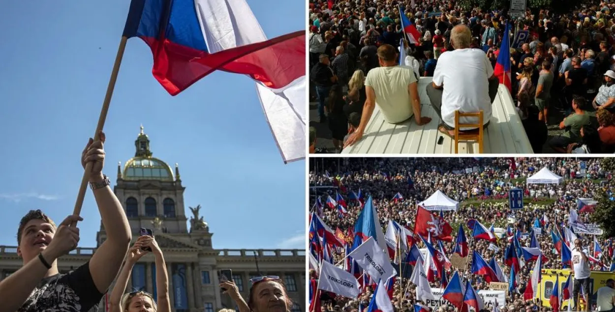 Чехия на первом месте: в Праге прошёл многотысячный пророссийский митинг
