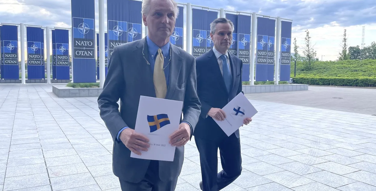 Швецыя і Фінляндыя афіцыйна падалі заяўкі на ўступленне ў NATO
