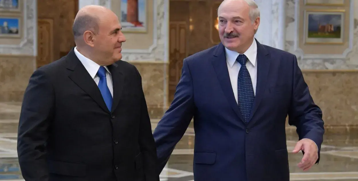 Мішусцін з Лукашэнкам / Reuters