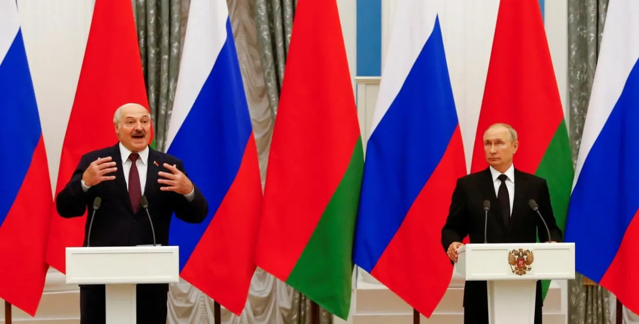 Лукашэнка і Пуцін на сустрэчы 9 верасня / Reuters