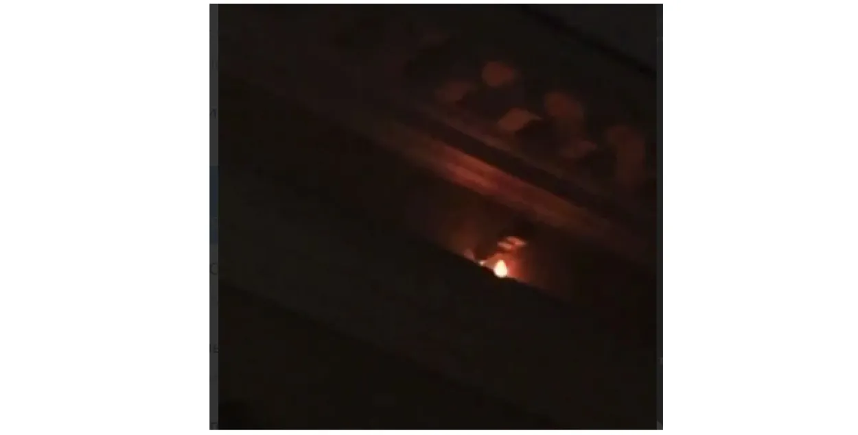 Пожар на здании КГБ / Кадр из видео​