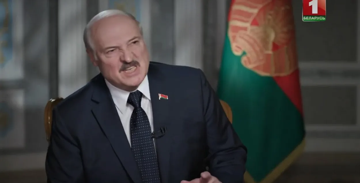 Aliaksandr Lukashenka, when talking about Sviatlana Tsikhanouskaya / screenshot from the broadcast