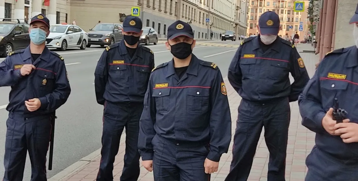 Милиционеры на минских улицах / Еврорадио​