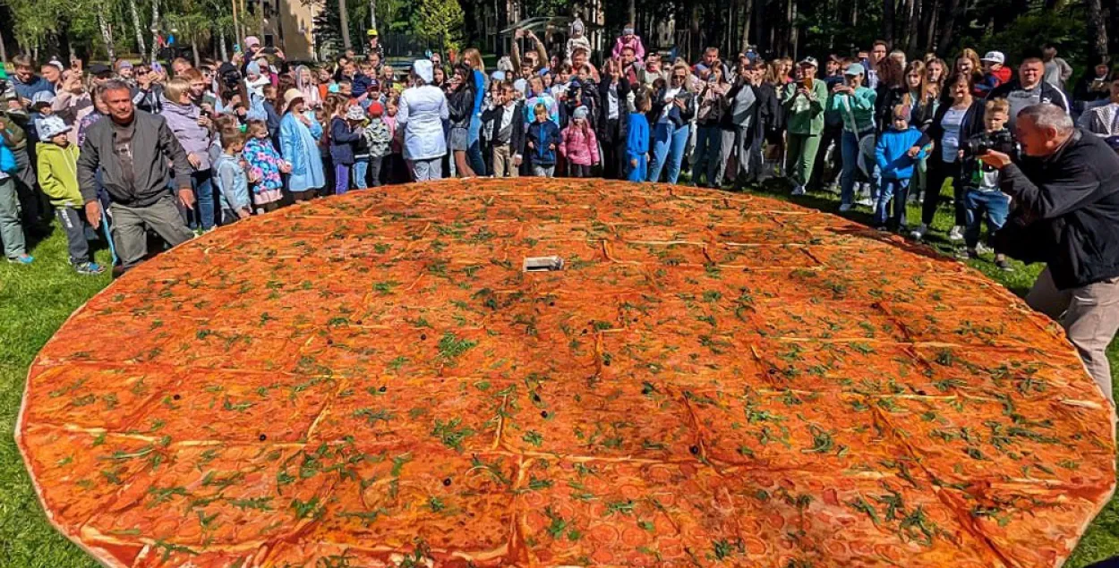 В диаметре пицца получилась пять метров /&nbsp;newgrodno.by
