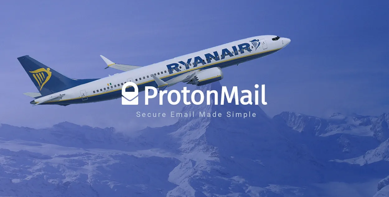 Protonmail и Ryanair / коллаж Еврорадио