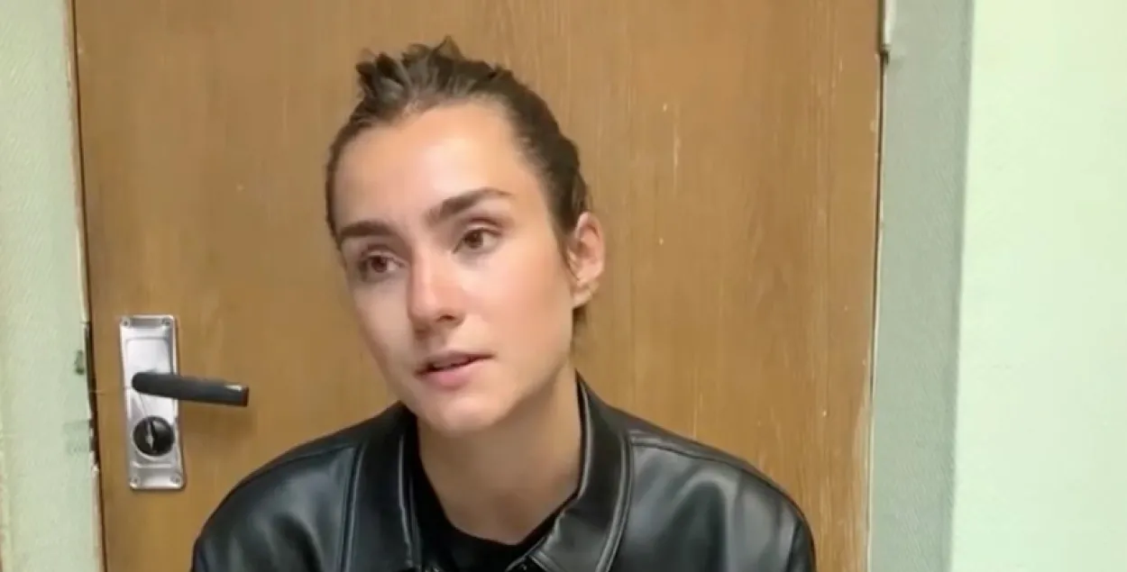 София Сапега после задержания / Скриншот с видео​