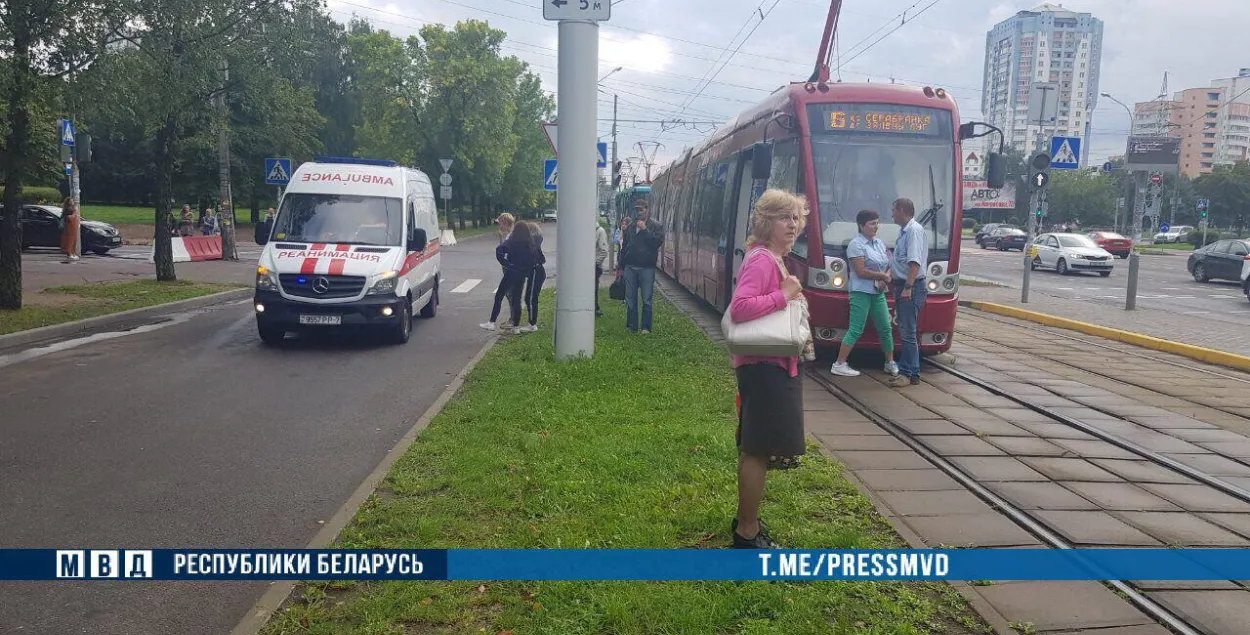 ДТП с трамваем в Минске / МВД​