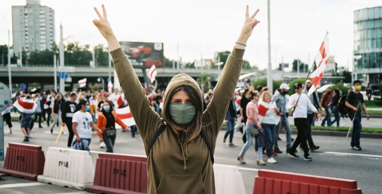 Мирный протест 2020 года, Минск / unsplash.com