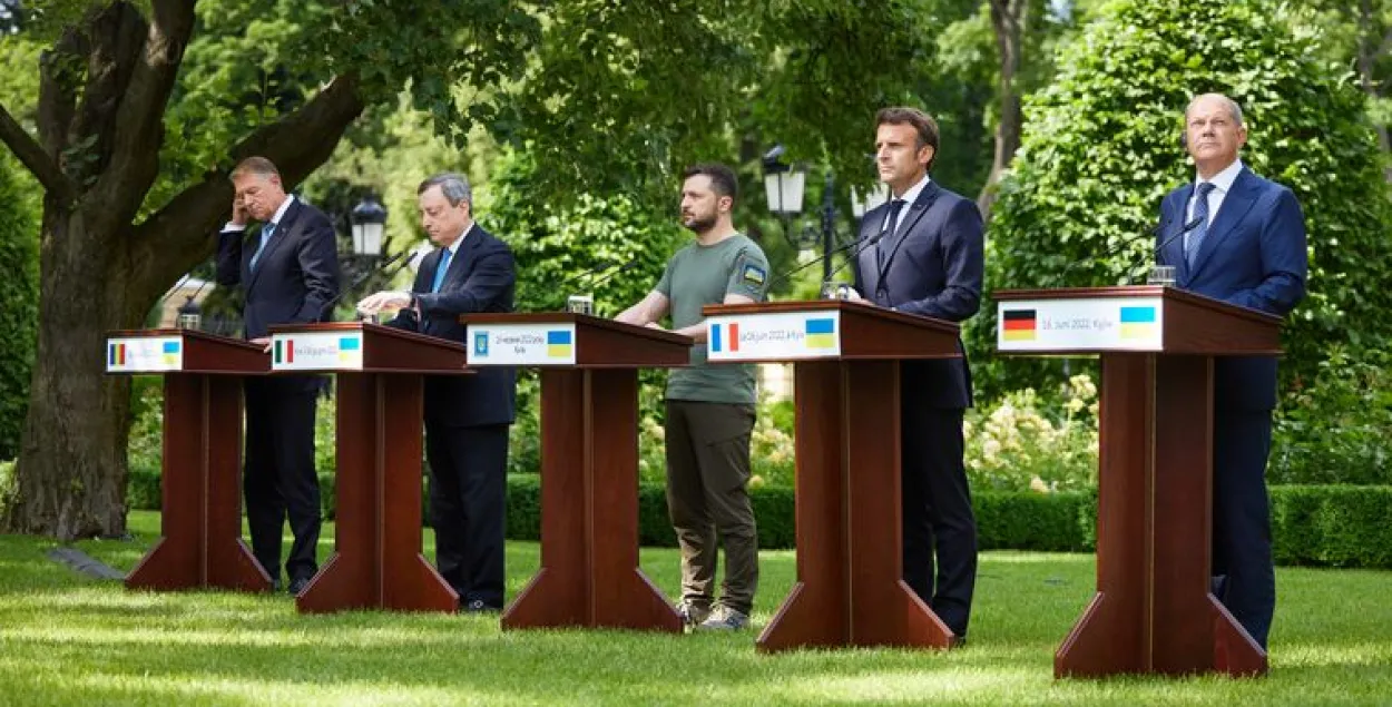 Руководители Франции, Германии, Италии, Украины и Румынии / Офис президента Украины​