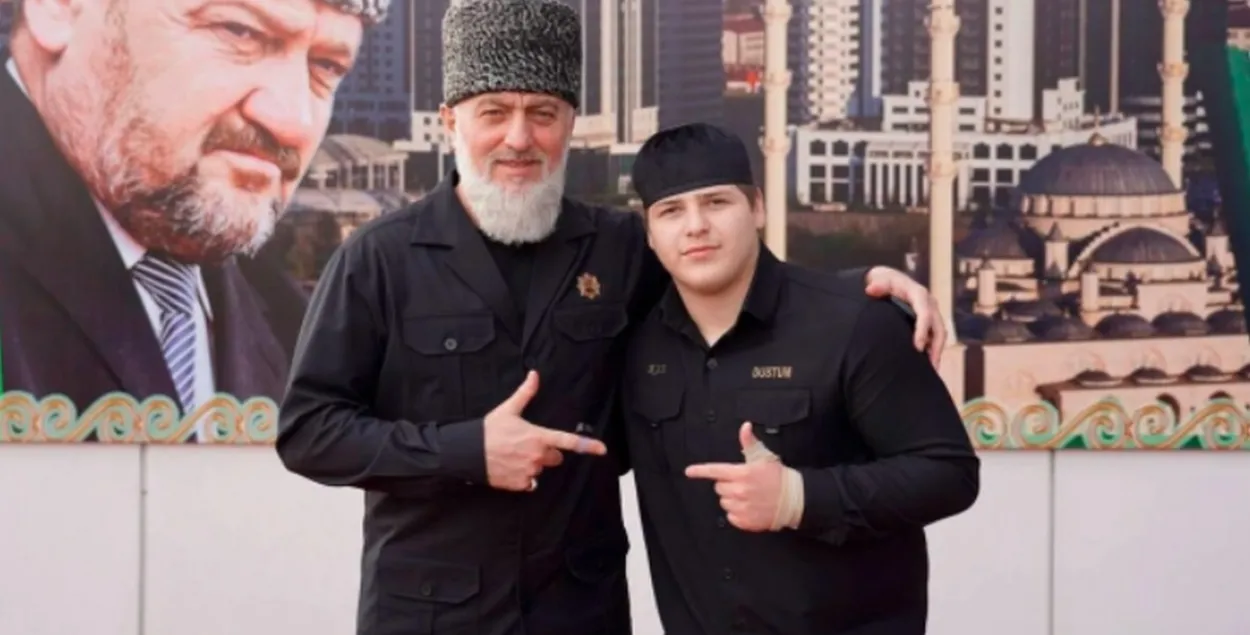 Адам Кадыров с родственником депутатом Госдума Адамом Делимхановым&nbsp;