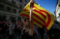 Уличная акция в Каталонии / Reuters​