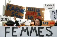 Дэманстрацыя супраць гвалту над жанчынамі ў Брусэлі / Reuters