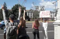 Протест на минских улицах / Еврорадио​