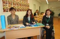 Наталья Лукашевич с учениками / sch130.minsk.edu.by