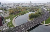 Мирный воскресный протест 25 октября 2020 года в Минске /&nbsp;Drone Pilots Group