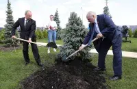 Уладзімір Пуцін і Аляксандр Лукашэнка 30 чэрвеня 2020 года / Reuters