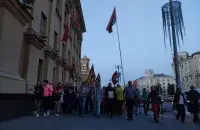Шествие сторонников Александра Лукашенко в Минске&nbsp;/ Еврорадио