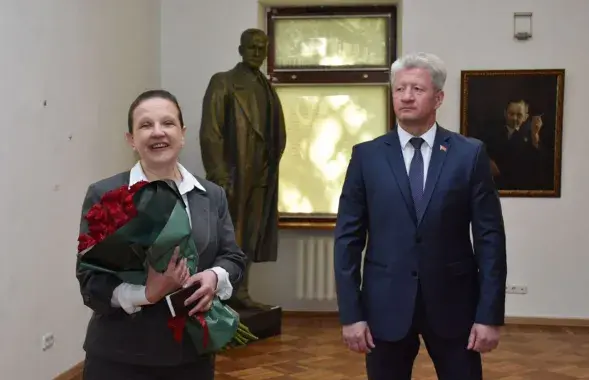Hanna Halinskaya and Minister of Culture Anatol Markevich / sb.by