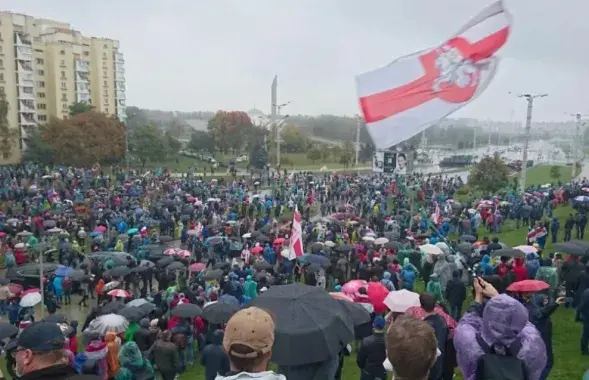Протесты в Минске в октябре 2020-го
