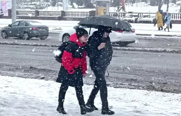 У Беларусі зноў прагназуюць мокры снег
