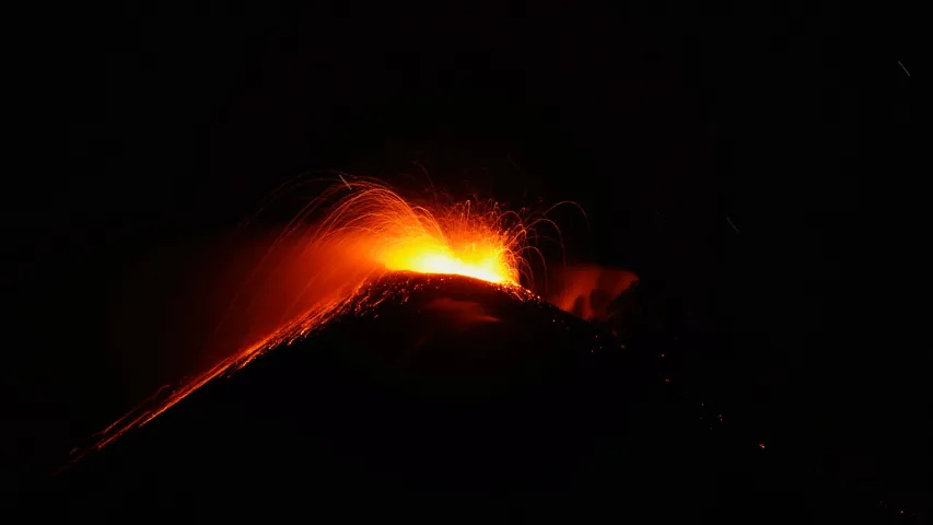 Вулкан Этна на Сіцыліі зноў нагадаў пра сябе